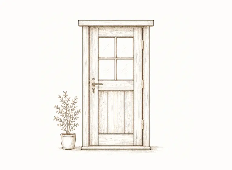 オリジナル木製ドアの施工例